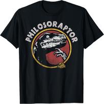 Jurassic Park Humor T-Shirt - Classic Fit, Crew Neck, Short Sleeve, Adult, Black S juoda