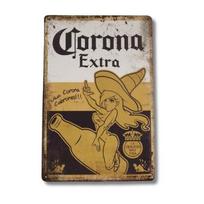 Y1, Corona Alaus Skardinė Plakatas Meksikietiškas Baras Metalinis Vintažinis Reklaminis Plakatas Dekoras -aliuminis 20x30cm（7.8x11.8inch）