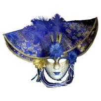 Masquerade Mask Halloween Fancy Mask Party Mask Women Men Mardi Gras Mask Gifts mėlyna