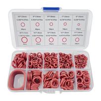O-Ring Silicone Seal Set, Heat-Resistant and Oil-Resistant O-Ring Combo Pack, Suitable for Automotive Repair, Water Pipe Sealing