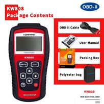 2026 KONNWEI KW808 Car OBD2 Diagnostic Tool OBDII Auto Automotive Scanner Engine Fualt Code DTC Lookup Live Data O2 Monitor Test KW808