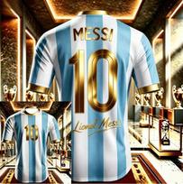 2026 Messi Nr. 10 Komemoracinis Edition Futbolo Marškinėliai — Vyriški Argentinos Sportiniai Marškinėliai Futbolo Treniruotėms S balta
