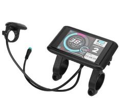 350w Dual Drive Motor Controller Conversion for Electric Bicycle Black White LCD Display Kit Thumb Throttle Display Accessories (Black,48 V&> 500w) juoda