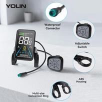 E-bike Display replacement for BURCHDA-R5 Pro Model YL81F Electric bicycle Color VA full screen IP66 accessories for ebike juoda