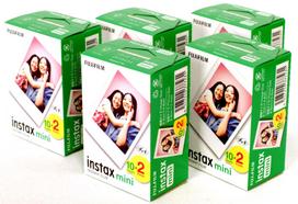 Fujifilm Instax Mini Instant Color x 5 sheets Film, 2-pack (100 total)