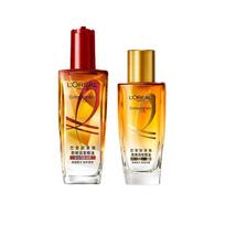 Loreal Paris to improve frizz + Qirun hair care essential oil set - two-piece set small gold bottle 30ml small red bottle 100ml auksas