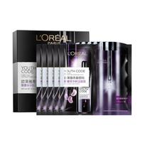 Loreal Paris Mask, soothing, brightening, firming, moisturizing and repairing, oily skin, dry skin, Youth Code Enzyme Black Essence Mask-5 pieces juoda