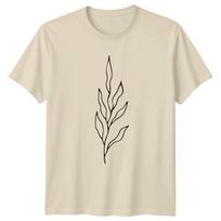 Minimalist Ocean Kelp Seaweed Drawing T-Shirt Botanical Nature Lover Gift XXXXL