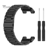 Replacement Strap Metal Watchband Wear-resistant Kindly to Skin Cozy Wear Easy Installation Fashion Watch Accessories Adjustable Smart Wristwatch Band A