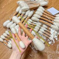 Swabs Cat Toys with Catnip 2 Pk | Durable for Chew, Cute Cat Toys Interactive Kitty for Boredom, Exercise, & Play Filled w Boys