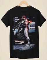 Robocop  Movie Poster Inspired Unisex Black TShirt or hoodie All Size S5XL S