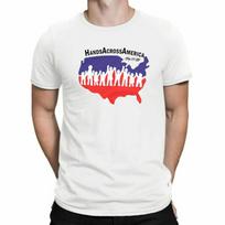 Hands Across America T Shirt May 25, 1986 Tee Funny Men's Cotton Shirts XXL