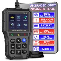 Profesionalus OBD2 skaitytuvo diagnostikos įrankis, tikrinantis variklį lengvos transporto priemonės kodų skaitytuvas, automobilio gedimų kodų skaitytuvas, skirtas visiems CAN OBDII automobiliams juoda