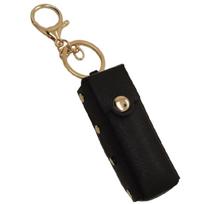 Lipstick Lip Gloss Bag Keychain Leather Key Rings Portable Backpack Decoration juoda