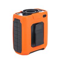 Portable Waist Clip Fan Rechargeable Small Air Conditioner Coolers Outdoor Cooling Fan with LED Flashlights Easy to Use  orange color juoda