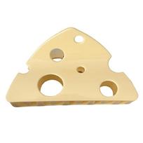 Quirky Cheese Patterned Hair Claw Clip Resin Construction Hold Suitable For Multiple Hairstyles geltona