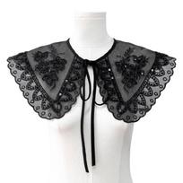 Elegant Beaded Lace False Collar Lightweight Design Multiple Colors Mini Capes For Party Wear And Daily Use juoda