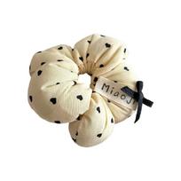 Korean Styles Hair Scrunchies Elastic Bows Hair Tie Stylish Bows Ponytail Holder Hair Decoration for Various Hairstyles geltona