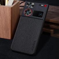 Phone Case: Case for ZTE Nubia Z70 Z60 Ultra Nubia Z60S Pro Case, Vintage Washed Twill Texture Synthetic Leather Protective Back Cover Phone Case Nubia Z60 Ultra juoda