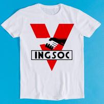 INGSOC 1984 Mens George Orwell Fictional Art Funny Gift Tee T-Shirt K1353 M
