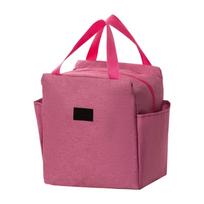 Cloth Zipper Picnic Bag, Portable Handheld Cooler Bag for Outdoor Dining