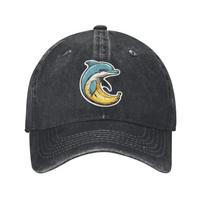 Bananitta Dolphinita Italian Brainrot Meme Baseball Caps Unisex Women Distressed Washed Snapback Cap Unstructured Soft Hats Cap One Size