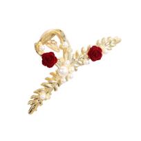 Vintage Rose with Rhinestones, Strong Hold Hair Accessory for Thick Hair, Gift for Women and Girls