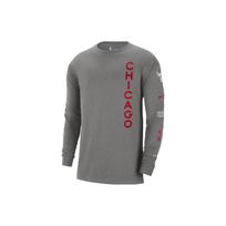Nike Chicago Bulls 2023/24 City Edition Men's Nike Nba Max90 Long Sleeve T Shirt FN1099-063 S