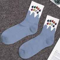 Pattern Us Among Socks Adult Stockings Unisex Game Cartoon Impostor Clothes Sock #23 Blue Nine Postors