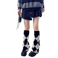 Plazdantys kojų šildytuvai moterims merginoms Japoniško stiliaus Lolitos pėdų apdangalai Kojinės gotikinės Harajuku kojinės Vidurinės vamzdinės kojinės 4