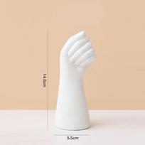 Creative White Resin Vase Delicate Art Rankas Kūno Ornamentas Žmogaus Kūno Vaza Įdėta Estetinė Dekoratyvinė Namų Apdaila juoda
