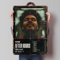 The Weeknd After Hours Plakatas TV Serialas Skardinė Ženklas Vintažinė Metalo Plokštelė Individualūs Metalo Ženklai Namų Kambario Sienų Menas Retro 20x30cm（7.8x11.8inch）
