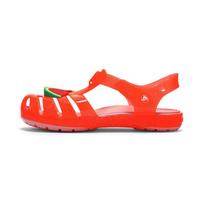 Crocs Isabella Non-Slip Abrasion Sandals Bright Coral Children's Model 23-24