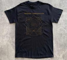 Thievery Corporation Grupės Marškinėliai Trumpomis Rankovėmis Juodi Visų Dydžių S-5XL TA142 Unisex Marškinėliai L black