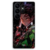 Dėklas Samsung Galaxy S26 Ultra Demon Slayer Tanjiro Kamado supykęs manga anime Maniacase juoda