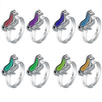 10Pcs Mood Ring Color Change Mood Ring Adjustable Emotion Feeling Changeable Temperature Ring Jewelry