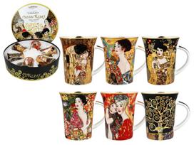 Zestaw 6 Kubków W Pudełku Gustav Klimt Komplet Do Kawy Herbaty Prezent