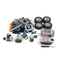 4WD RC Car Chassis Electric Building Set with Motor Wheels Battery Box Receiver for MOC Technical Model Construction Toy