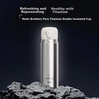Haier Brothers Pure Titanium Double-Drinking Insulated Cup