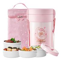 TAFUCO (TAFUCO) Insulated Lunch Box, 316 Stainless Steel Vacuum Insulated Four-Layer, for Office Workers And Women, Portable Thermos, Bento Box T5606