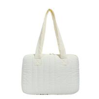 Solid Color Tablet Sleeve Case Large Capacity Laptop Handbag Universal Laptop Shoulder Bag  Travel balta