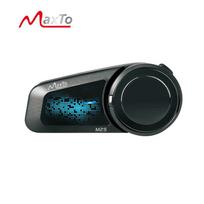 Domofonas MaxTo M2S šalmo domofonas motociklo Bluetooth laisvų rankų įranga Prijunkite su bet kurio prekės ženklo ausinėmis juoda