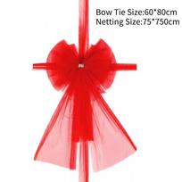 Luxurious Red Christmas Traditional Double Layer Bow Door Decoration For Holiday Festivities