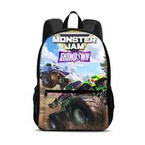 Monster Jam backpack can hold computers, cartoon prints, the best campus companion for students to go to school, birthday gift