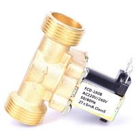 3/4 elektrinis solenoidinis magnetinis vožtuvas normaliai uždarytas žalvarinis nuolatinės srovės 12 V 24 V kintamoji srovė 220 V