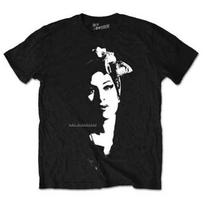 Amy Winehouse T Shirt Scarf Portrait band logo Official Unisex Black XL