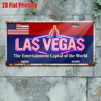 D bemol pc Vintažinė metalinė plokštė Lauko ženklas Sienų dekoracija (xcm) Aliuminio ženklas iš Las VegasoTinka vyriškiems urveliams 15x30cm(5.9x7.8inch)
