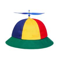 Popular Rotating Helicopter Fisherman Hat Foldable Design Bucket Hat For Adult And Children Outdoor Travel Essential 1