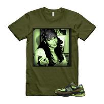 2010 Sea Moss Afterglow Olive Green Black T Shirt Match LIYAH 3XL