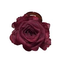 Delicate Camellia Petal Hair Clamp Secure Plastic Clasp Hair Styling Accessory For Thick Or Thin Hair raudona